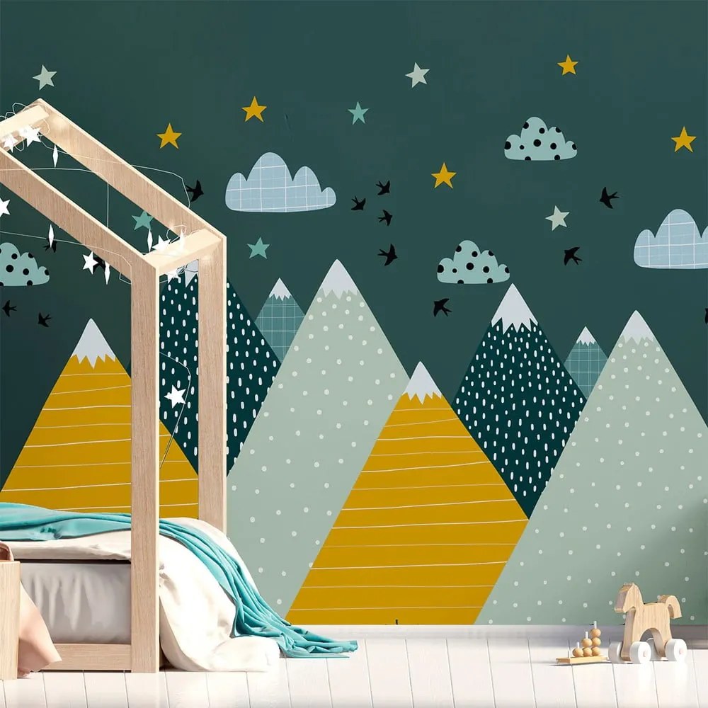 Naklejka ścienna Ambiance Giant Kid Sticker Scandinavian Mountains Ziska