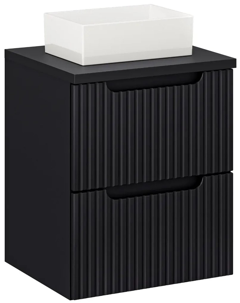 Szafka pod umywalkę NOVA BLACK 82-50-2S 50cm czarna COMAD