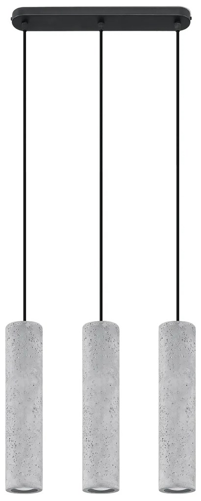 Industrialna lampa wisząca betonowa - 5X EX573 S7-C52