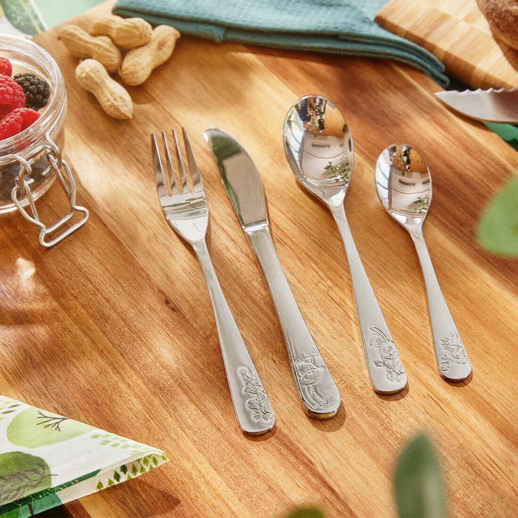 Amefa 4-częściowy zestaw sztućców dla dzieci Forest Friends