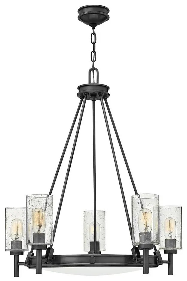 Hinkley HK-COLLIER5-BX - Żyrandol na łańcuchu COLLIER 5xE27/40W/230V śr. 68,5 cm