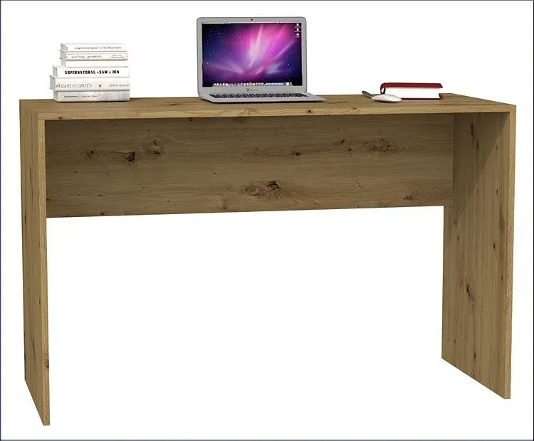 Nowoczesne proste biurko dąb artisan - Selex 2X