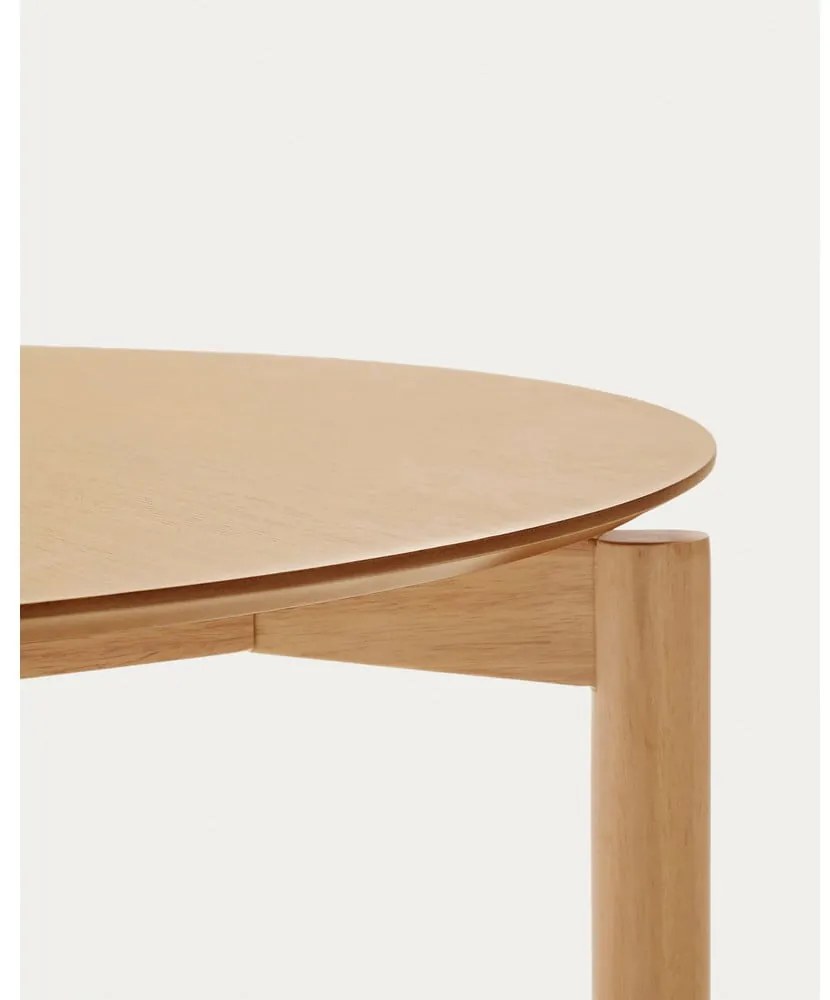 Okrągły stół w dekorze jesionu ø 110 cm Indara – Kave Home
