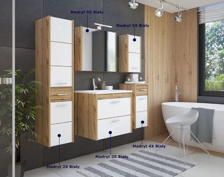 Wiszący półsłupek łazienkowy Z4-D49