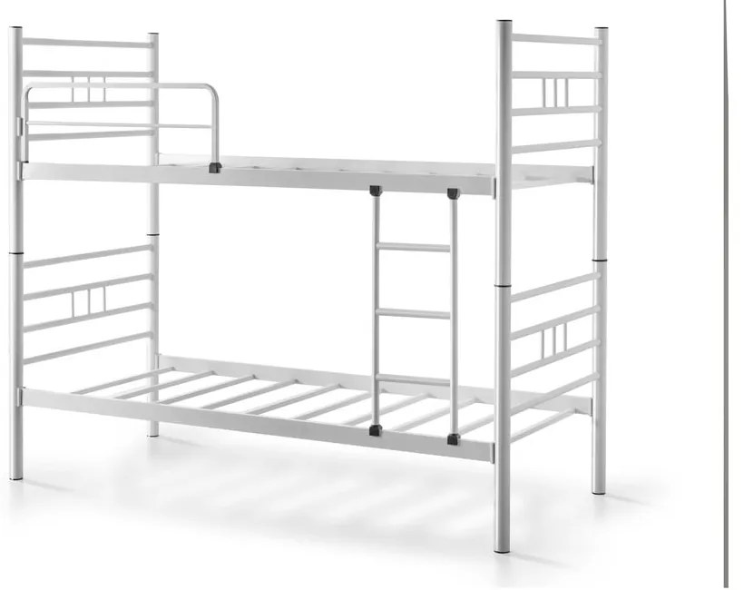Białe piętrowe łóżko dziecięce 90x190 cm R70 – Kalune Design