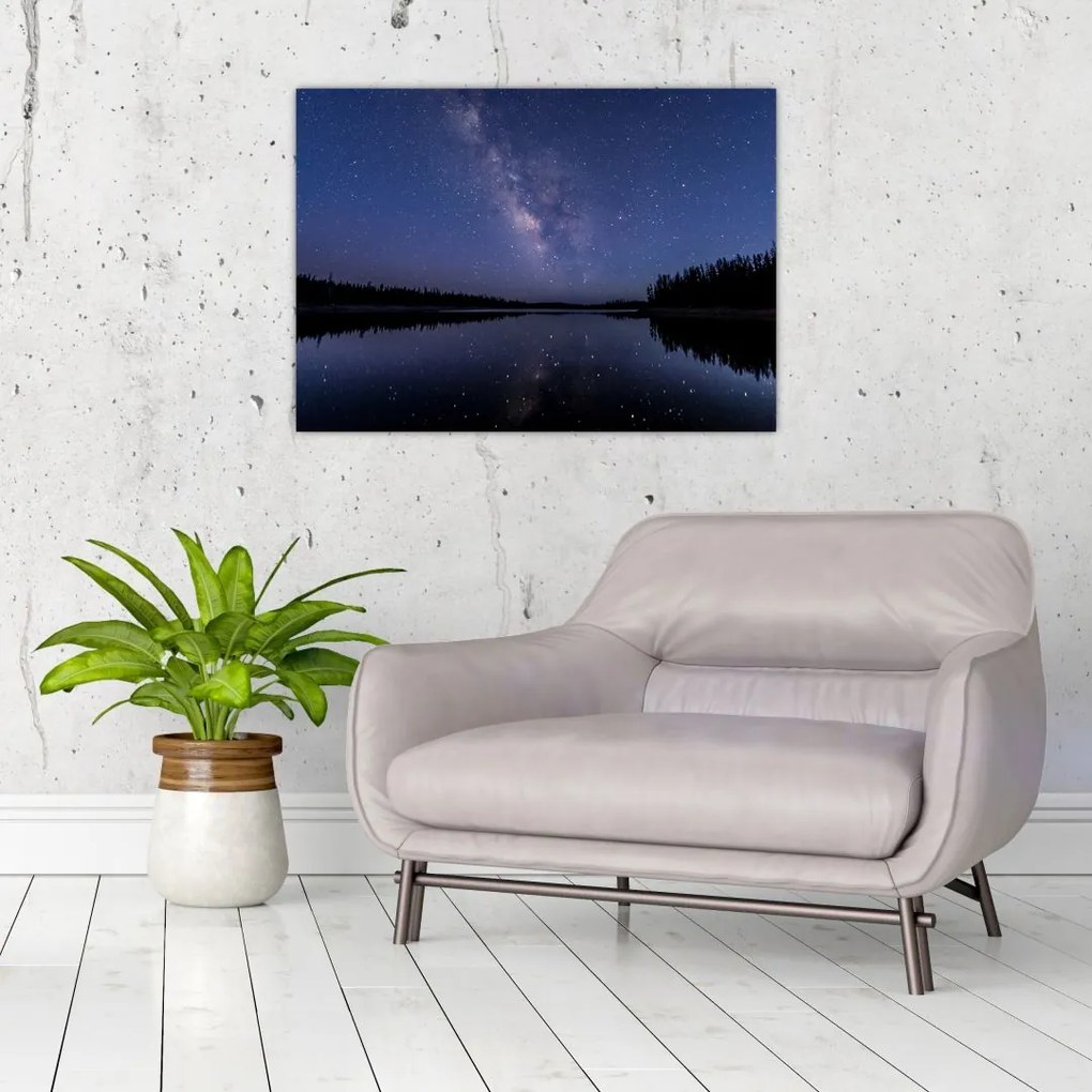 Obraz na szkle nocnego nieba (70x50 cm)