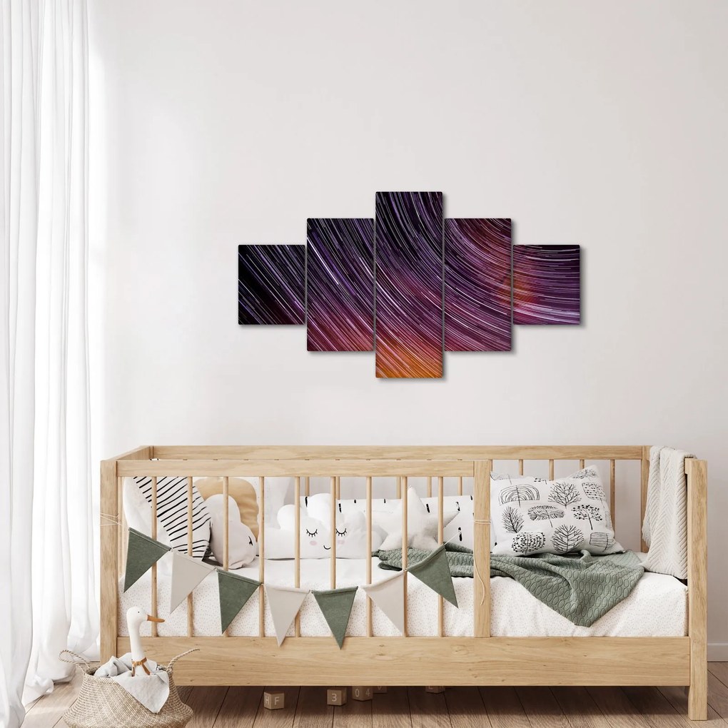 Obraz rozmytych gwiazd na niebie (125x70 cm)