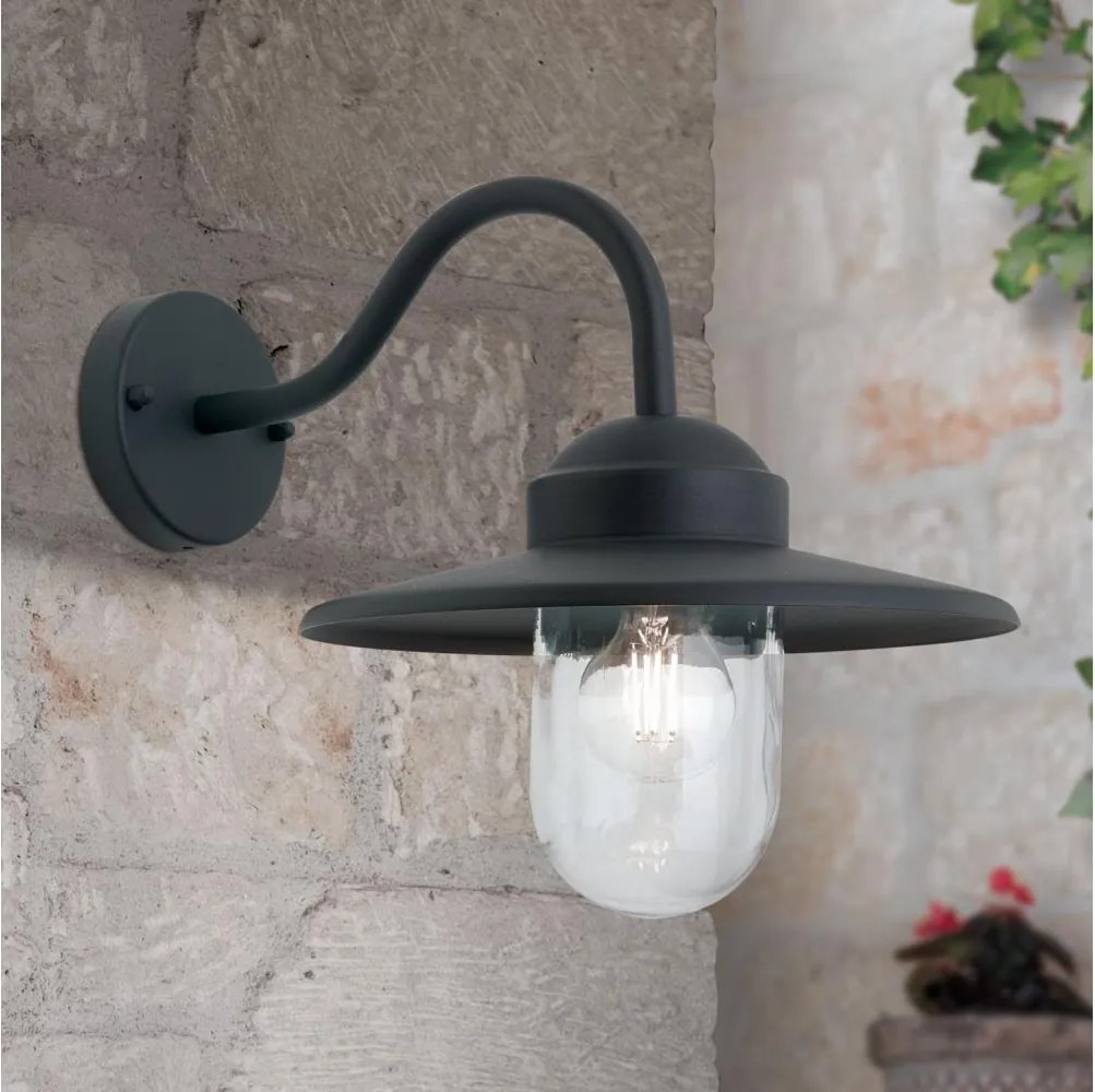 Orion AL 11-1313 - Zewnętrzna lampa ścienna EDWARD 1xE27/60W/230V IP44 antracyt