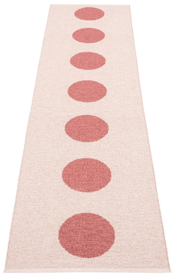 Jasnoczerwony chodnik odpowiedni na zewnątrz 70x280 cm Vera Pop Blush – Pappelina