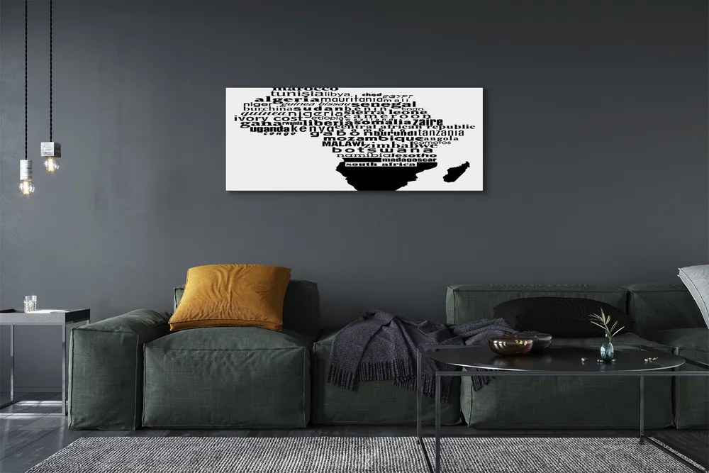 Fotoobraz na płótnie Czarno-Białe Napisy