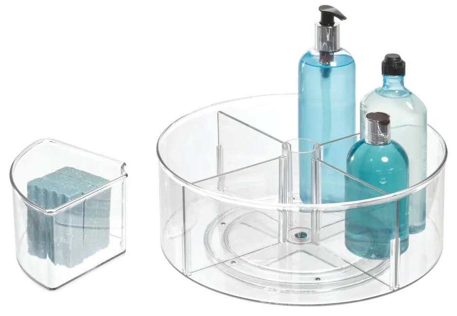 Okrągły przezroczysty pojemnik iDesign The Home Edit, Ø 29 cm