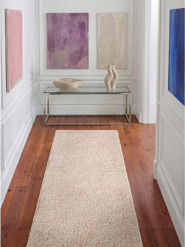 Kremowy chodnik z materiału bouclé tkany ręcznie 80x200 cm Notting Hill Portobello – Ted Baker