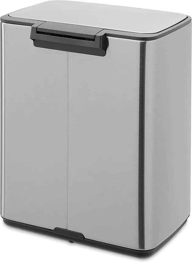 Stalowy kosz na śmieci z pedałem w kolorze matowego srebra 12 l Bo – Brabantia