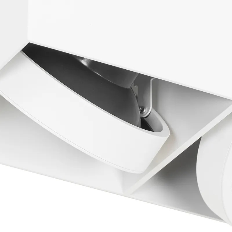 Designerski reflektor z prostokątnym AR111 2-światłowy - BoxDesignerski Oswietlenie wewnetrzne