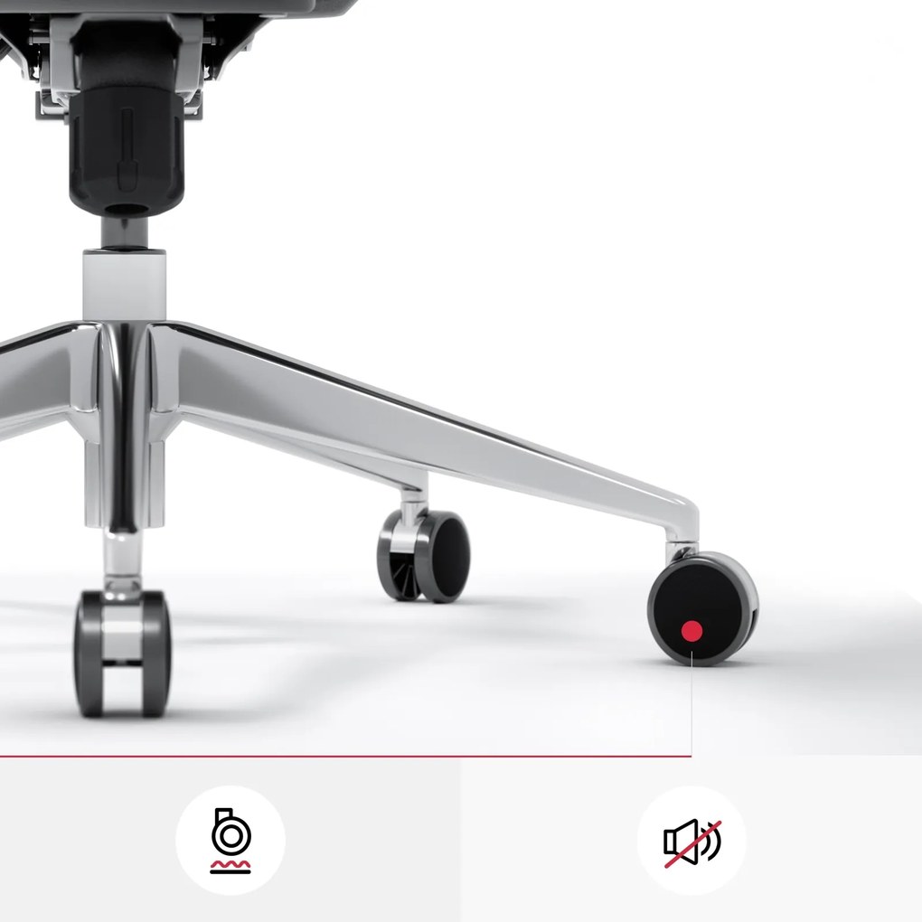 Fotel biurowy Diablo V-Basic, zgodny z normą BHP, kolor biało-czarny