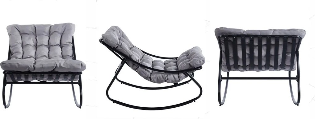 Nowoczesny fotel bujany FR14-FX