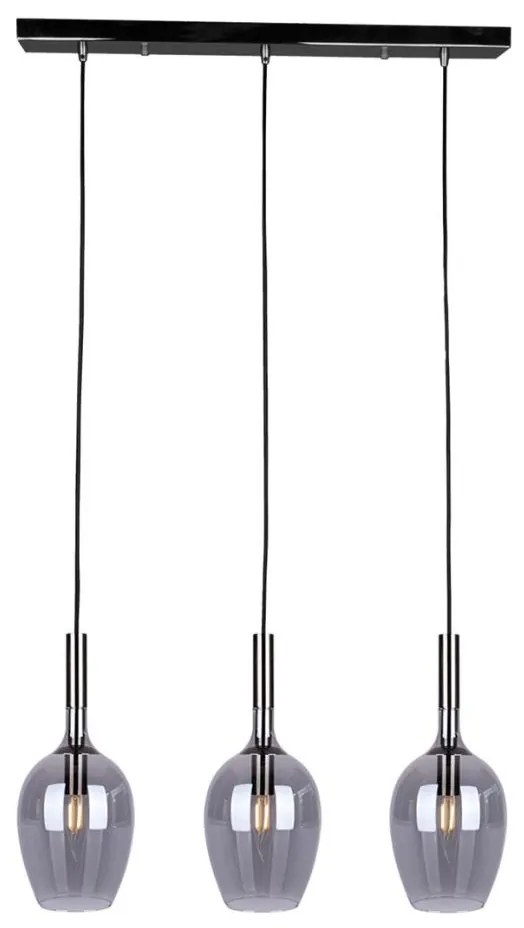 Żyrandol na lince LUGANO 3xE14/40W/230V szare