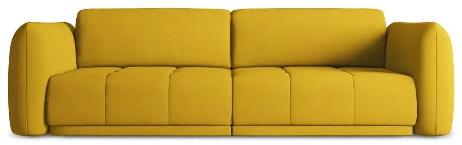 Żółta sofa 210 cm Hoku – Makamii