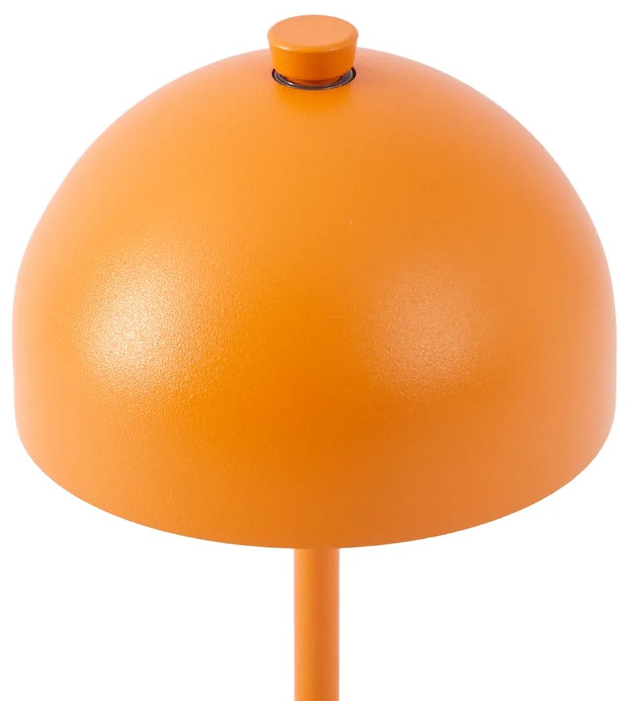 Lampa stołowa pomarańczowa z LED IP54 ładowalna ze stacją ładującą - Squirrel