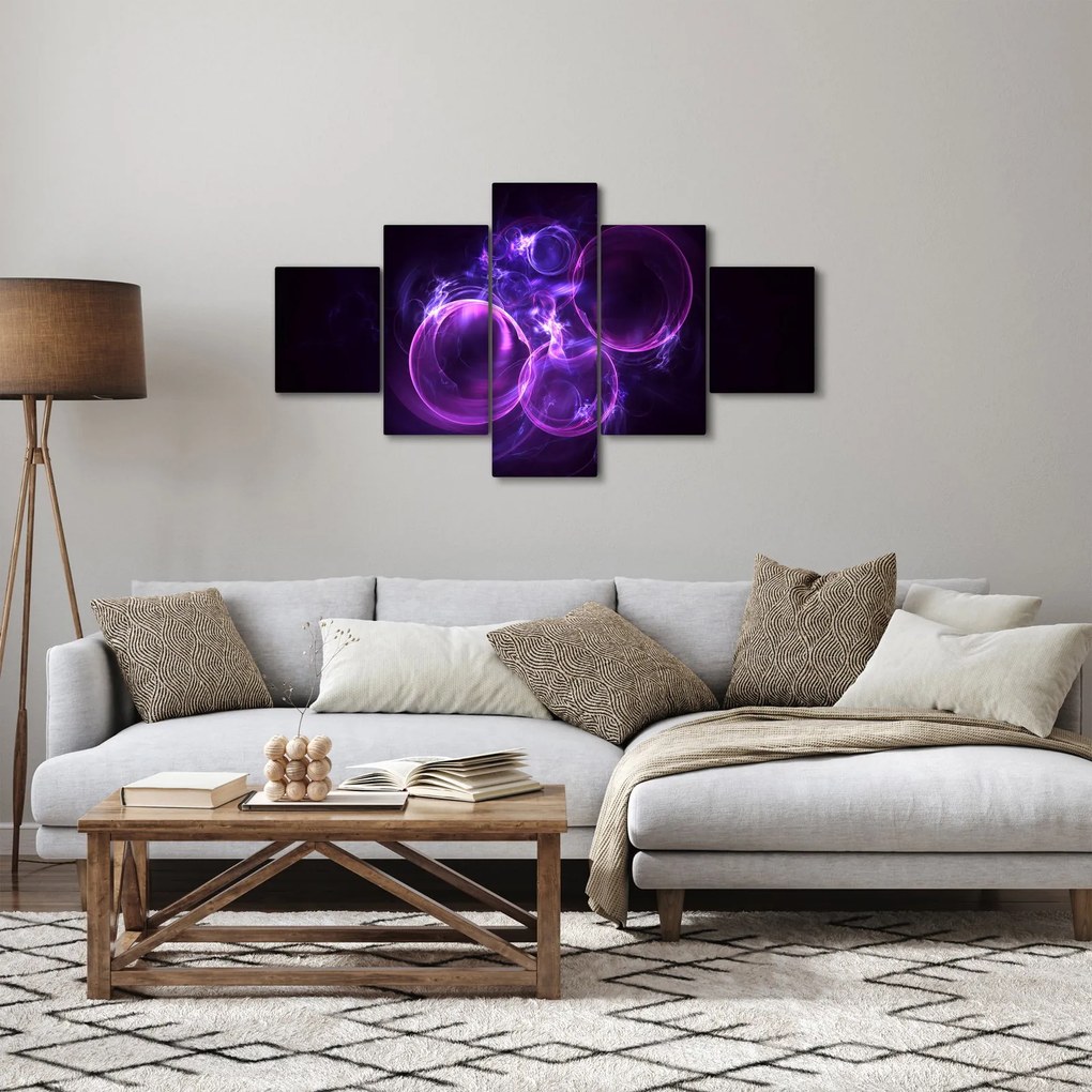 Abstrakcyjny obraz bąbelków (125x70 cm)
