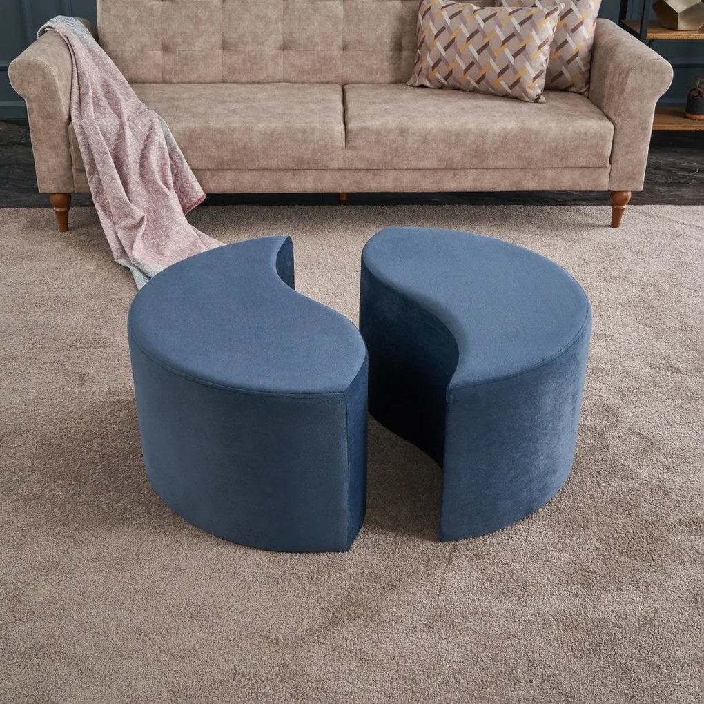 Taboret Alis Pouf Blue