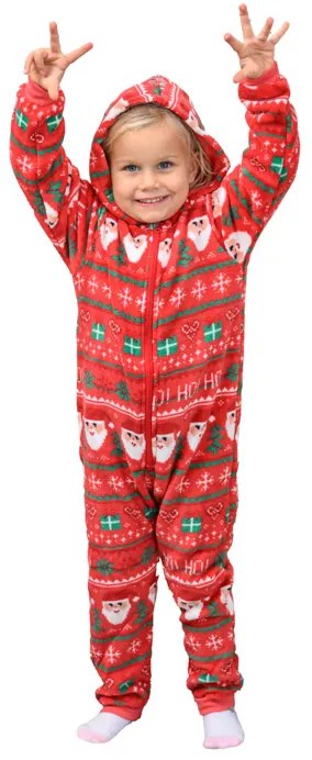 Kombinezon dziecięcy CHRISTMAS ONESIE czerwony - różne rozmiary Wielkość: 122 - 128