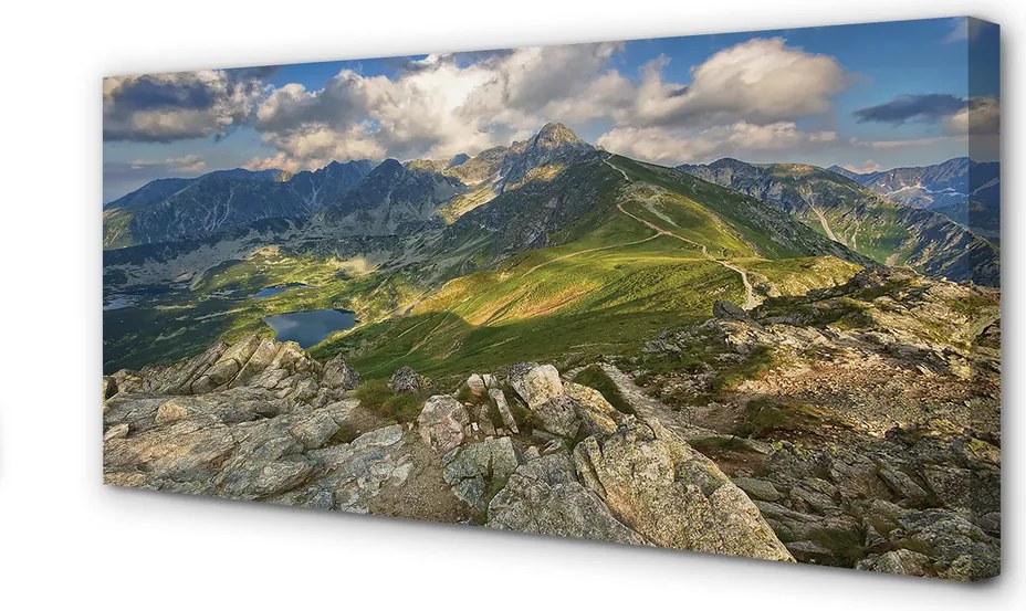 Fotoobraz na płótnie Góry i Jezioro