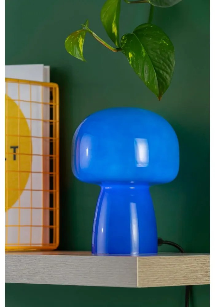 Niebieska lampa stołowa (wysokość 20 cm) Fervor – Leitmotiv