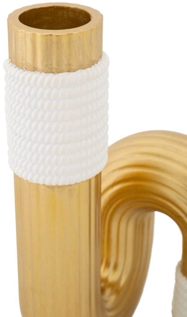 Wazon w kształcie fali z polyresinu, wys. 18 cm