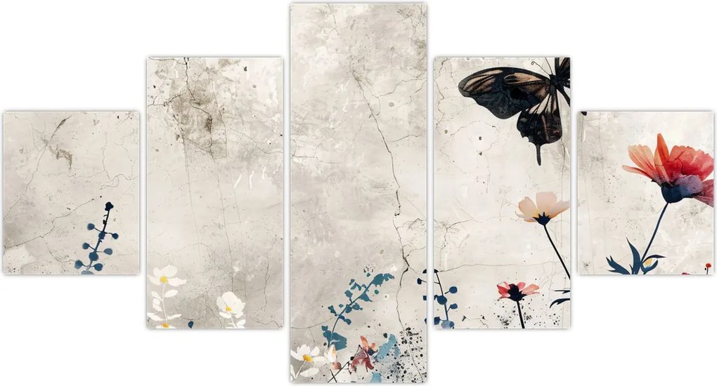 Obraz - Łąka w betonie (125x70 cm)