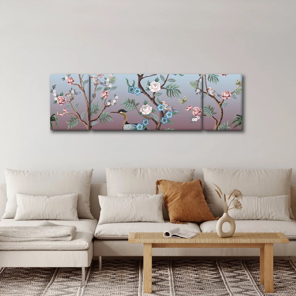 Obraz - Park ptaków (170x50 cm)