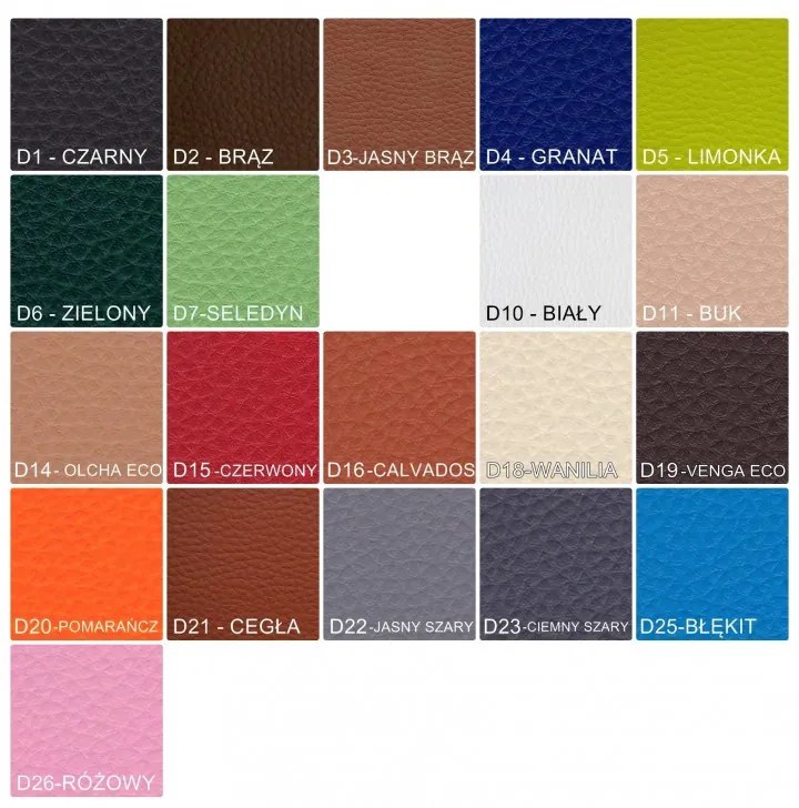 TABORET KLASYK STOŁEK LOFT 60cm Eco skóra