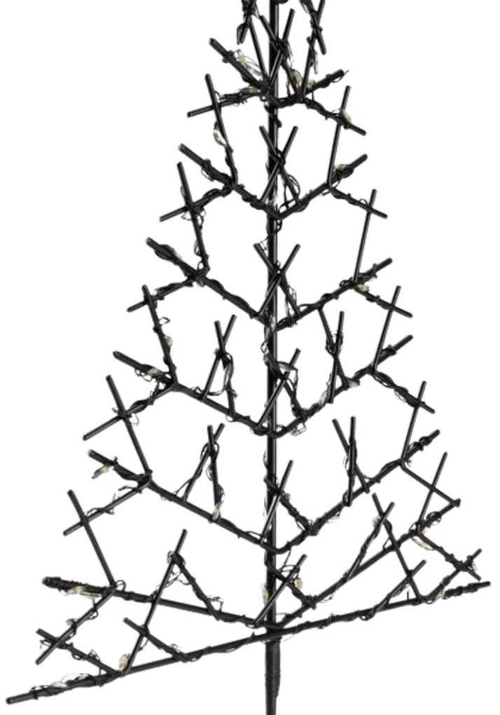 LED choinka świąteczna JINGLOO 33 cm, czarna