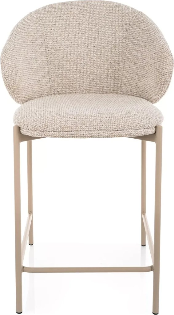 Krzesełko barowe KIOTO, kaszmir/jasny beżowy