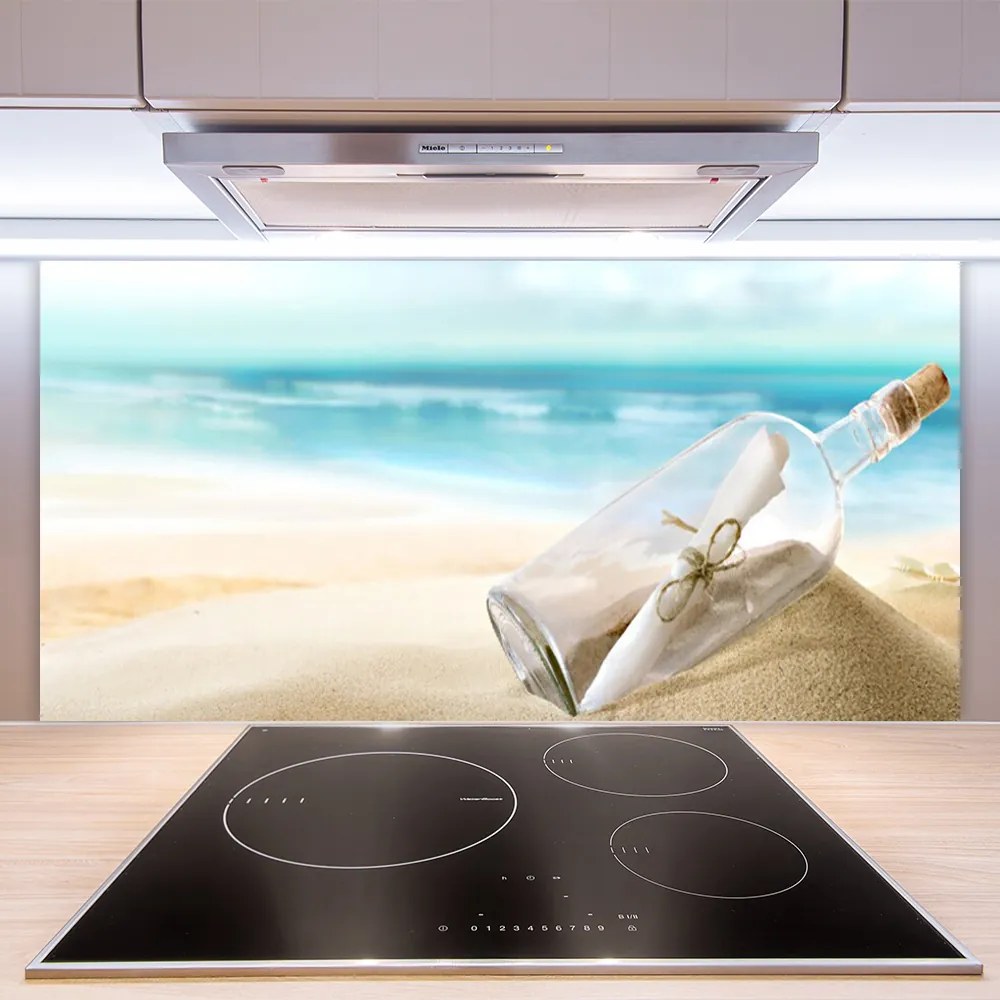 Panel Kuchenny List w Butelce na Piasku