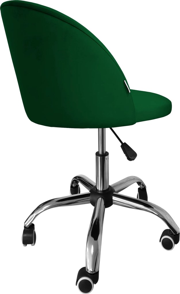 Fotel obrotowy COLIN krzesło biurowe fotel ergonomiczny do biurka : Kolor Stelaża - Chrom, Kolor tkaniny - VELVET - MG25, Typ siedziska - Siedzisko obrotowe 360°, Typ tkaniny - Velvet