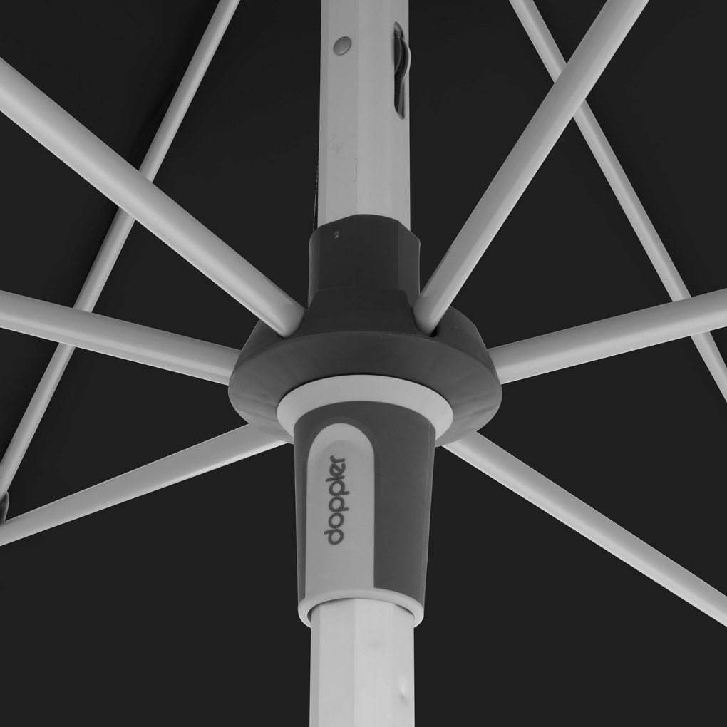 Doppler EXPERT parasol ogrodowy 220 x 140 cm czarny
