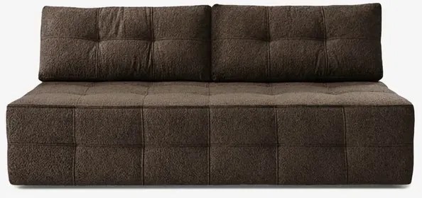 Sofa z Funkcją Spania MORANA Mocca Boucle Nowoczesna