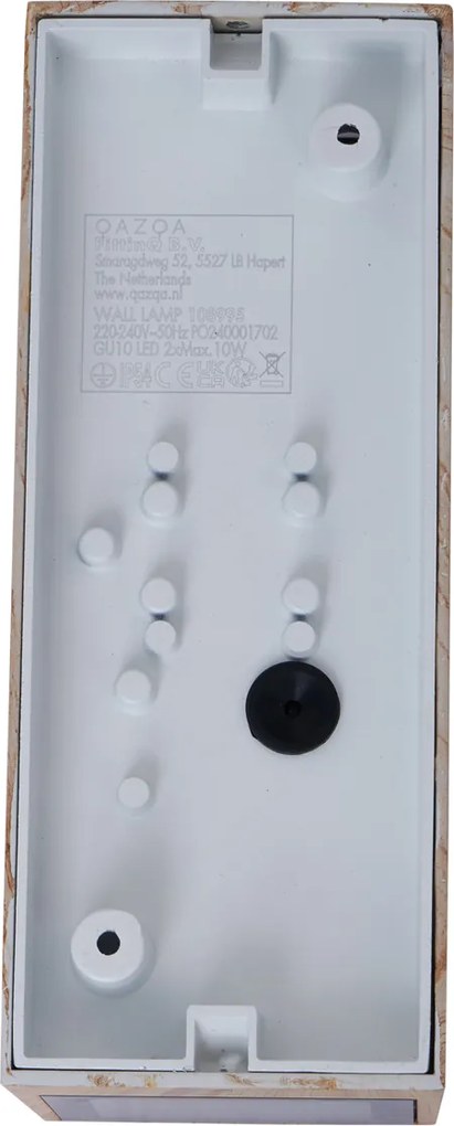 Skandynawski kinkiet drewniany 2-punktowy GU10 70mm IP54 - Baleno