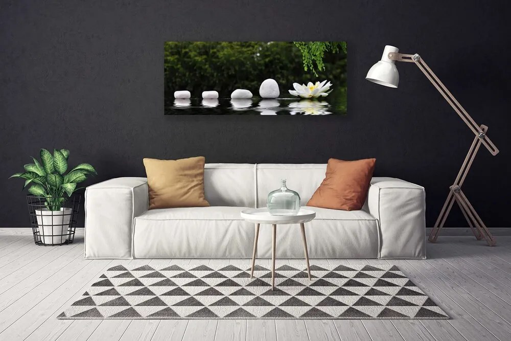 Zdjęcie na płótnie Lilia Wodna na Jeziorze