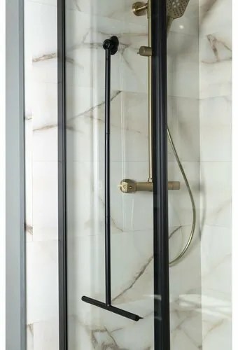AQUALINE SQ121B Ściągaczka do podłogi 30 x 89 cm, czarny
