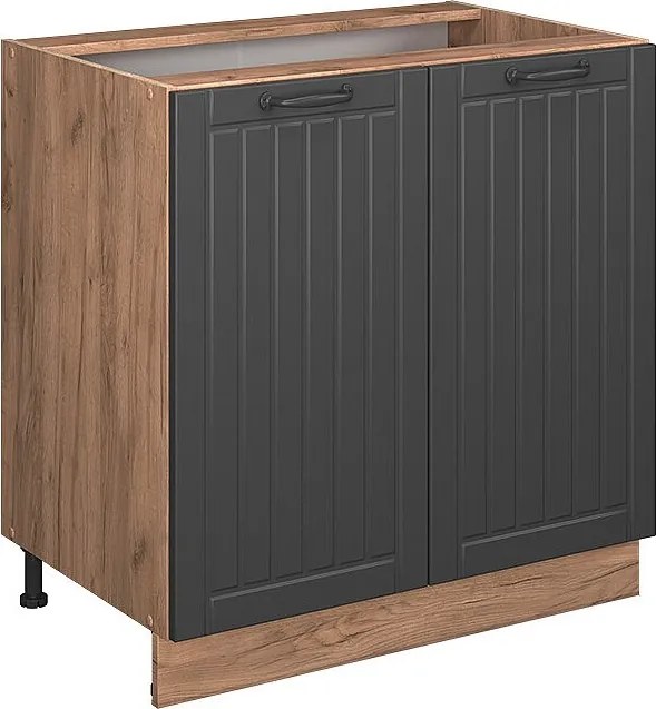 Szafki kuchenne ciemnoszary 80x51.6x82 fame-line