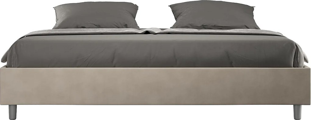 Łóżko bez stelaża tapicerowane 180x190 microfibra Piaskowy Azelia