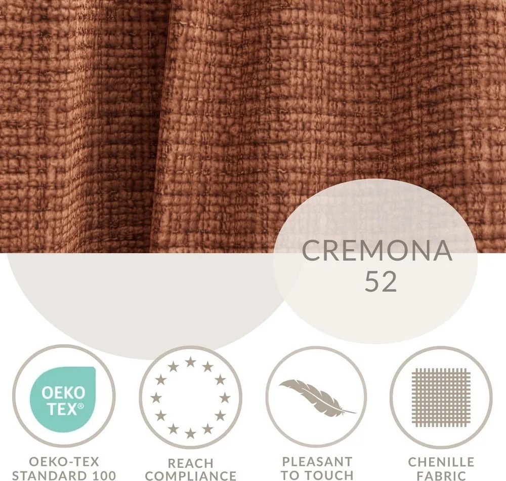 Rozkładany narożnik ze schowkiem z tkaniny szenilowej (prawostronny/z szezlongiem) w kolorze miedzi Maze – Maison de Rêve