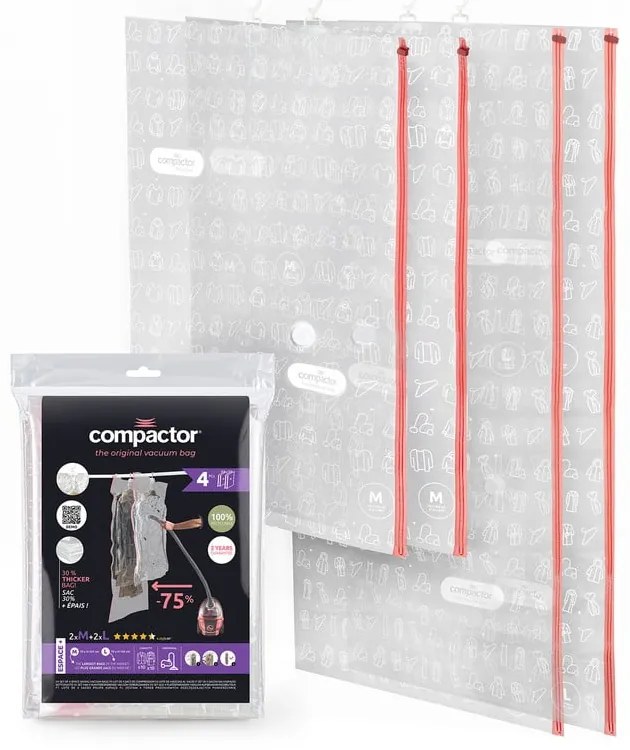 Worki próżniowe zestaw 4 szt. Hanging Vacuum M/L – Compactor