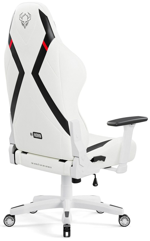 Fotel gamingowy Diablo X-Horn 2.0 Normal Size, biało-czarny