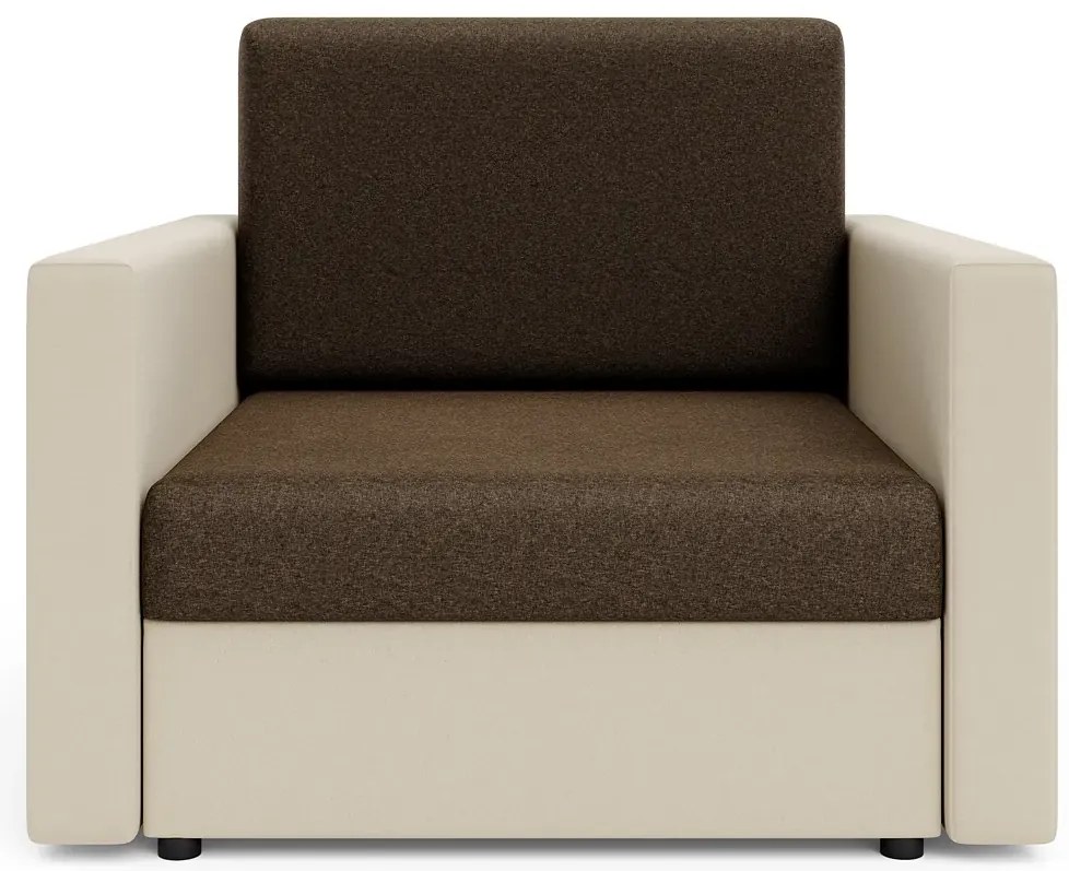 Sofa amerykanka brązowy + beż P0-N08