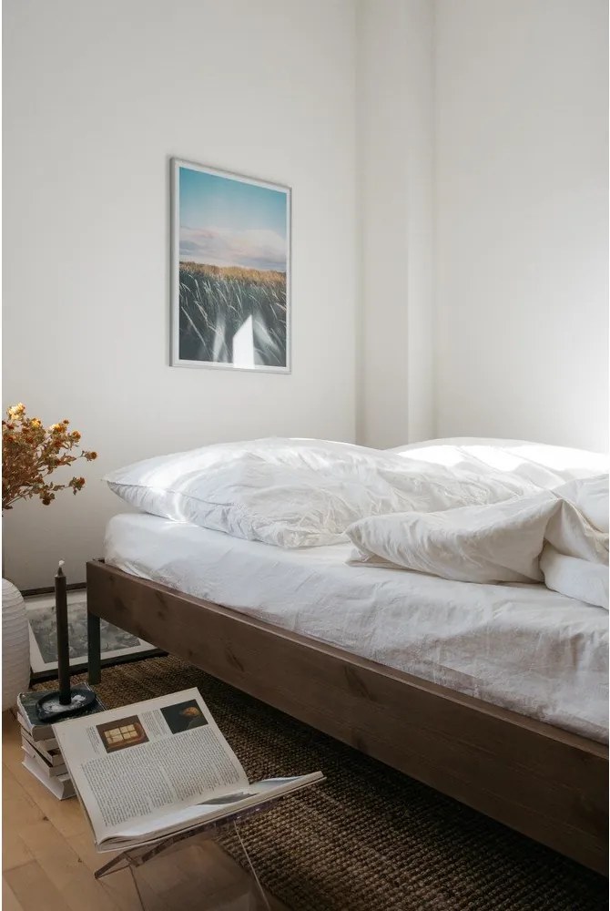 Brązowe łóżko dwuosobowe z litego drewna sosnowego ze stelażem 180x200 cm Core – Karup Design