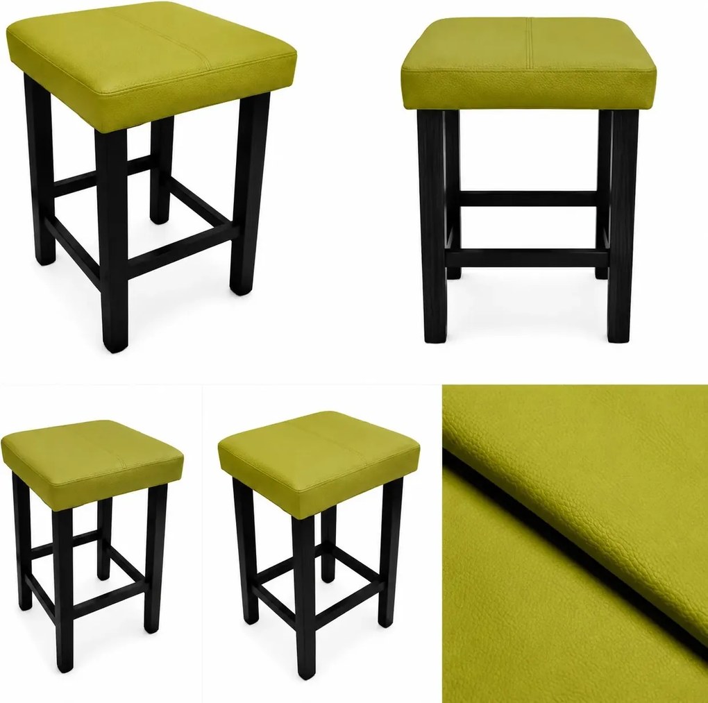 Taboret Klasyk 45cm Stołek Loft Eko-skóra D5