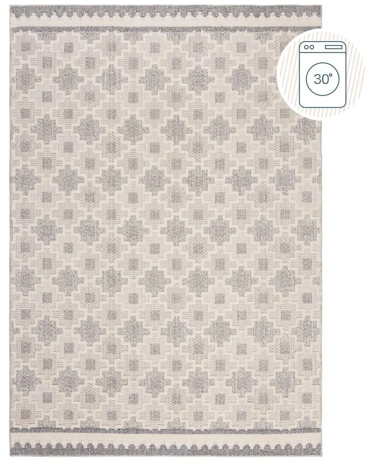 Szarobeżowy dywan odpowiedni do prania 116x170 cm Graysen – Flair Rugs